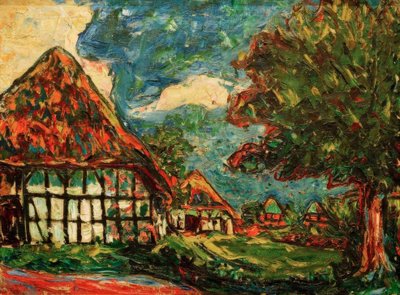 Fehmarn Houses by Ernst Ludwig Kirchner